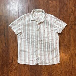 American eagle striped short sleeve button up